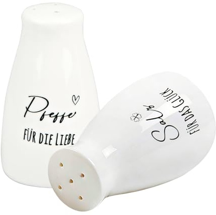 Salero y pimentero Juego de regalo de boda con pegatinas de sal y pimienta ideas de regalo de boda f