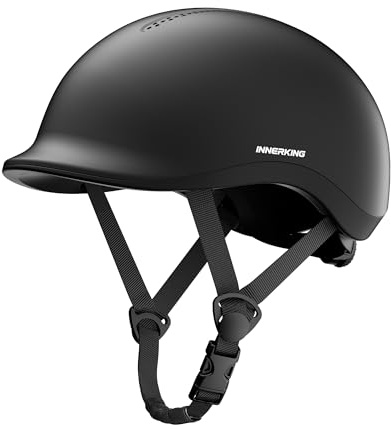 InnerKing Adult Bike Helmet, Adjustable Cycling Helmet for Men Women, Road Urban Commuter Bicycle Helmet, High-Visibility Reflective Strip, Dial Fit, for Ebike Scooter Skate-M