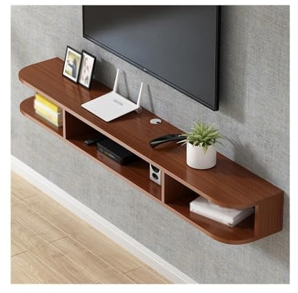 Meuble TV Meuble TV Mural, Support de Rangement, Meuble Flottant for Salon et Chambre Console(Bruin)