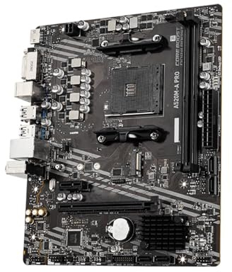 Placa Madre Placa Base Fit For MSI A520M-A Pro Compatible con Ryzen 5 5600 5600G R7 5700X3D CPU, zócalo AM4 DDR4 4600 MHz+(OC), 64 GB NVME M.2 PCI-E 3.0