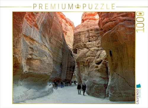 CALVENDO Puzzle Der Siq, Eingang zur Felsenstadt Petra | 1000 Teile Lege-Größe 64 x 48 cm Foto-Puzzle für glückliche Stunden