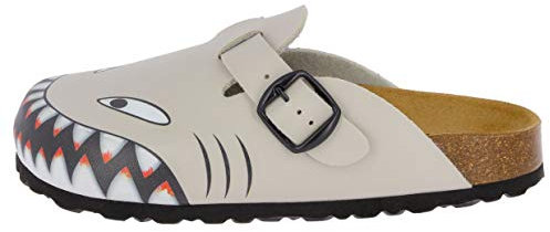 Lico Bioline Clog HAI, Grey (Grau Grau), 6 UK