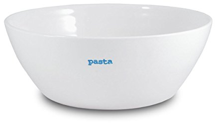 Make International Large Bowl Pasta Teller, Porzellan, Weiß