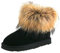 Shenduo Donna Stivali Caviglia Pelliccia Pelosi, Stivaletti Invernali D9251 Nero 38EU