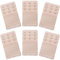 Akstore 6-Piece Women's Soft Comfortable Elastic Bra Extenders - 3 Hook, 3 Row Lady's Bra Extender - Skin Color