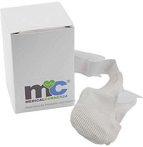 Medicalcorner24® Suspensorium Hodenschutz Bandage Tiefschutz Suspensor, abnehmbarer Beutel, Gr. 10