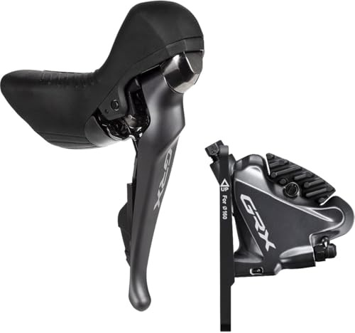 SHIMANO GRX ST -RX810 STI Shifter & Disc Brake Caliper Black, Left/Front