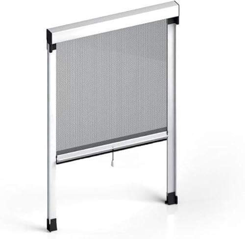 ZANZARIERA A RULLO FLASH CON FRIZIONE INSETTI PORTE FINESTRE 100X160 BRONZO