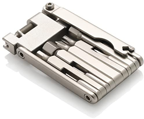 CECO-USA 13 Function Bike Tool with Chain Breaker – Bicycle Multi Tool – Ultra Slim, Compact Pocket Sized, Lightweight – High Strength CR-V 6150 Tool Steel – Easy To Carry