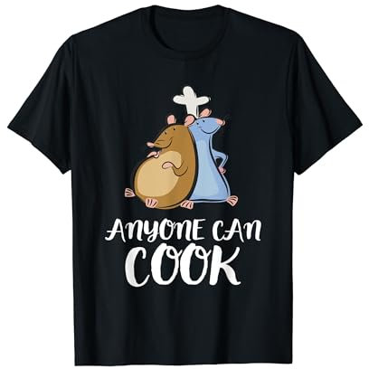 Disney Pixar Ratatouille Remy And Emile Anyone Can Cook T-Shirt