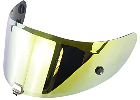 HshDUti Helmvisierlinse UV-Schutz Nachtsicht Sicher Integralhelm Visiere Linse Helm Gesichtsschutz Helm Shield für HJ-26 RPHA11 RPHA70 Gold