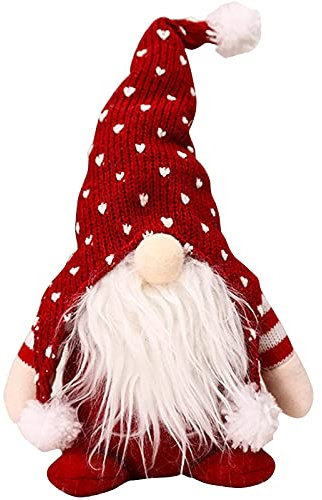 Cloudsemi Weihnachten Wichtel Zwerg Gesichtslose Weihnachtsdekoration, Weihnachten Deko Figur Wichtelfiguren Sitzende Weihnachtsmann