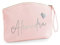minimutz Schminktasche für Mädchen mit Name | Motiv kleines Herz inkl. Namensdruck | Personalisierte Schminktasche Ordnungshüter Damen Mädchen (M, Rosa)