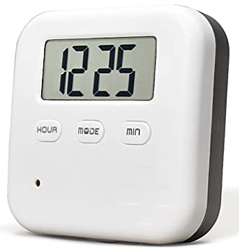 Lifemax Small Vibration Pill Box - Dementia Friendly Pill Organiser with 5 Daily Audible & Vibration Reminders, 4 Easy Open Compartments, LCD Time Display, Ideal for Seniors, Compact & Pocket Sized