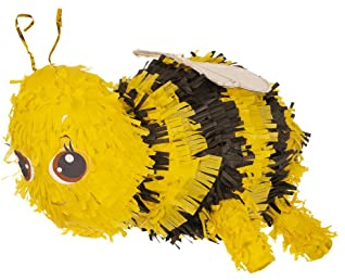 Smiffys Bienen-Piñata, Schwarz & Gelb, 42x33cm