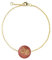 lille mus Porzellan-Armband 'Bäumchen' - Bordeaux/Gold