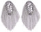 Epatch Accessories Silberne Schulterklappen Mit Strass Robuste Zinklegierung Schulterpolster Elegante Fransen FüR AnzüGe Und KostüMe Ideal FüR Abendessen Und Freizeitjacken