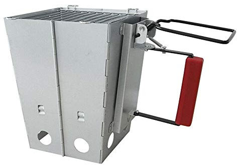KANBUN Faltbarer Campingkocher Grillkamin Grill Feuerstarter Holzkohle Starter Feuerzeug Double the comfort