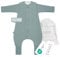 emma & noah Baby Schlafsack mit Füßen 3.5 TOG, Strampelsack für den Winter, Bio-Baumwolle, Abnehmbare Ärmel, Umschlagbare Beinchen (Essential Mint, 90 cm)