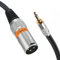 Getaria Klinke 6,35 mm auf XLR Stecker 3 poliges Audio kabel, Geflochtenes XLR-Stecker auf 1/4 TRS Stereo Gitarren kabel (1, Male XLR-3.5MM-1M)