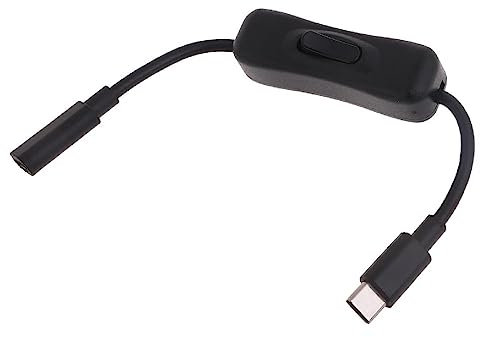 kmobruzy Câble d'extension USB C avec interrupteur marche/arrêt, parfait pour le chargement et le transfert de données sur tout appareil de type C type C mâle vers câble femelle