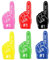 ALEGRE® 6 Stück Schaumstoff Finger, Mini Schaumfinger Nummer 1, Inspirierend Sportfan Zubehör, Party Gadgets, Schaumstoff Hand für Spiele, Stadion, Events, Cheerleading Jubeln, Weltmeisterschaft