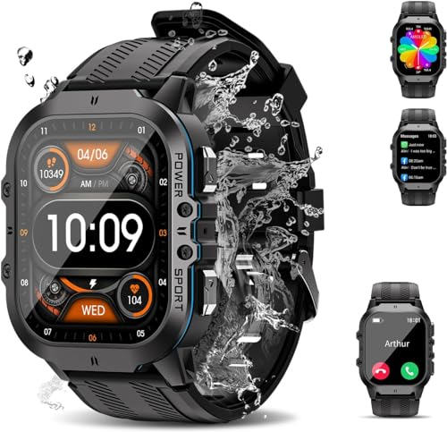 OBA OUKITEL BT20 - Reloj Inteligente con Pantalla AMOLED de 1,96 Pulgadas, Bluetooth, Asistente de Voz, Monitor de frecuencia cardíaca, podómetro y monitoreo del sueño, L, L, Negro, L, Moderno