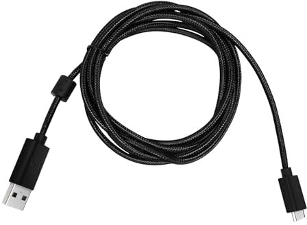 Knomix Câble de charge micro USB de rechange pour souris de jeu sans fil Logitech G502 Lightspeed/clavier sans fil Logitech G915 G913 RGB TKL (tressé)