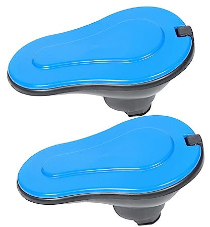 Provisorische Toiletten aus Kunststoff, 2 Stück, Schwarz für Baustellen