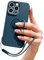 Pepmune Handyband für iPhone 16 Pro Hülle Silikon mit 360 Grad Ring Halter Ständer Magnetischen Autohalterungen Handyhülle mit Band Kameraschutz Schutzhülle Case Cover für iPhone 16 Pro Blau