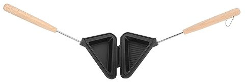 Qukaim Sandwichtoaster Sandwichmaker, Mehrzweck-Aluminium-Legierung, doppelseitige Bratpfanne, Antihaft-Design, abnehmbarer Griff für die Küche zu Hause, ideal für geröstete Sandwiches