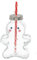 Seaside No.64 Verres de Noël avec paille pour la décoration et la boisson préférée - Récipients avec paille qui attire tous les regards sur votre table (figurine en pain d'épice)