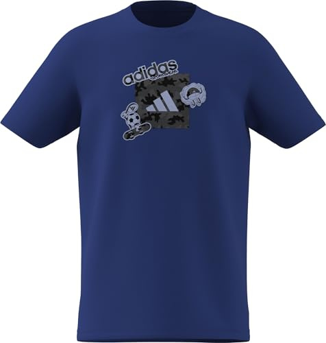 adidas Unisex Kids T-Shirt mit Camouflage-Grafik für Kinder