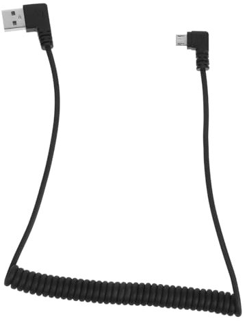 Alipis Câble Spiralé à Ressort Rotation Charge Et Synchronisation Compatible Micro Usb