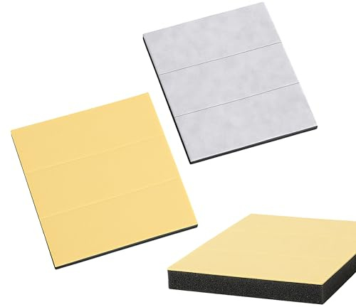 Tek Automotive Number Plate Sticky Pads – 6 Pack Extra Thick 5mm Double Sided Adhesive Pads for Secure Plate Fixing