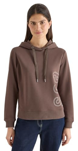 Cecil Hoodie mit Backprint urban Taupe XXL