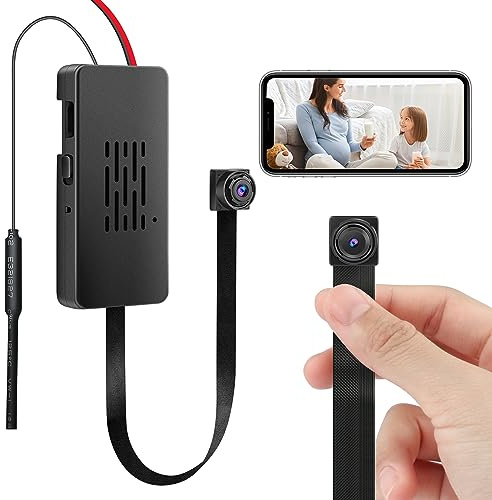 H+Y Mini Telecamera 1080P Dual-Mode, Wi-Fi 2.4GHz, Grandangolo e Protocollo RTSP. Supporta Foto, Registrazione Video e Allarme Rilevamento Movimento.