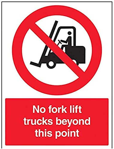 vsafety 56002bc-r No elevatore camion oltre questo punto divieto segno veicolo, Plastica rigida, verticale, 300 mm x 400 mm, colore: nero/rosso