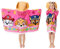 Franco Kinder Badetuch mit Kapuze, Baumwolle, 61 x 127 cm, Paw Patrol Pink