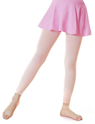 Collant sans pied pour fille - Ballet - Rose - Taille XL