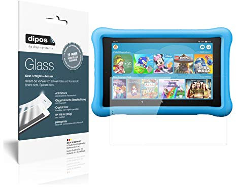 Dipos I 2 X Pellicola Protettiva Trasparente Pellicola Tablet compatibile con Amazon Fire HD 8 Kids Edition (2020) 9H