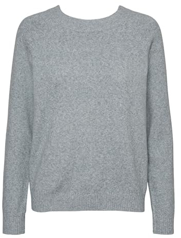 Vero Moda Women's VMDOFFY LS O-Neck Blouse GA NOOS, North Atlantic/Detail: Melange, XS