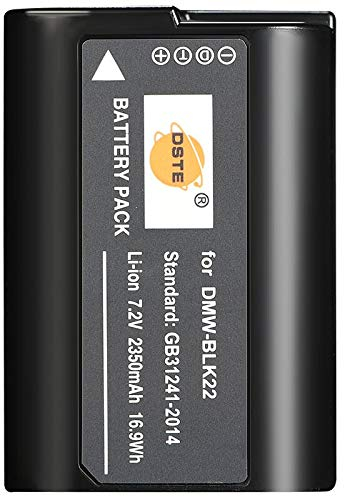 DSTE Ersatz Batterie Akku Kompatibel für Panasonic DMW-BLK22 Sigma BP-61 Batterie,DC-S5 DC-S5KK Lumix DC-G9 II Kamera als DMW-BTC15