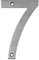 Numero civico in acciaio inox per avvitare, altezza 10 cm, numero civico design (7)