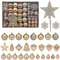 Christbaumschmuck-Set mit 78 Weihnachtskugeln zum Aufhängen