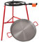 Machika Paella Set with 24-inch Carbon Steel Pan, 12-20 inch Gas Burner & 33.5 inch Tripod, Perfect for Outdoor Cooking, Serves 19