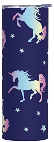 Makachen Unicorn Stainless Steel Vacuum Insulated Coffee Tumbler Cup Travel Mug 20 OZ For Home, Office, Sport, Party, Gifts