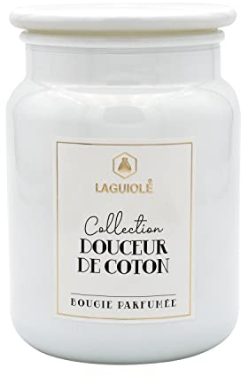 Laguiole - Kerze Glas Baumwolle Blume 250g