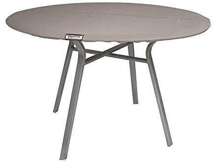 Raffles Covers Abdeckplane für eine runde Tischplatte Ø 110 cm | Atmungsaktiv | Wasserdicht | UV - beständig | Doppelt genähte, PU-versiegelte Naht | Elastischer Kordelzug |