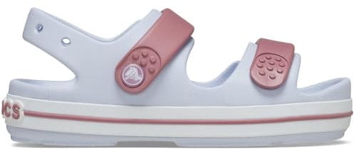 Crocs Crocband Cruiser Sandal T, Sandali Unisex - Bambini e Ragazzi, Dreamscape Cassis, 24/25 EU